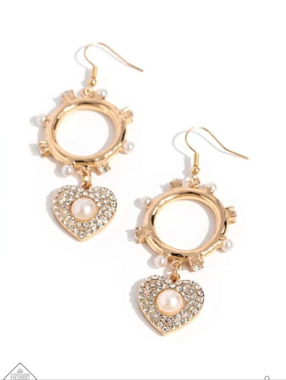 Romantic Relic Earrings with Pearlescent Accent